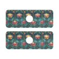 thumbnail image 7 of Yayeee Faucet Mat for Kitchen Sink 14.7" Diatomite Long Splash Guard Pad, Art Water Lilies Pattern, 2 Pack, 7 of 7