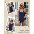 thumbnail image 7 of NFTOEIULA Women Scoop Neck Multi-Straps Sleeveless Hollow Out Curved Hem Tank Top, 7 of 7