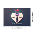 thumbnail image 3 of Heart Design Best Dad Banner Tie Motif Father's Day Decoration for Celebration Family Event Indoor Decoration, 3 of 8