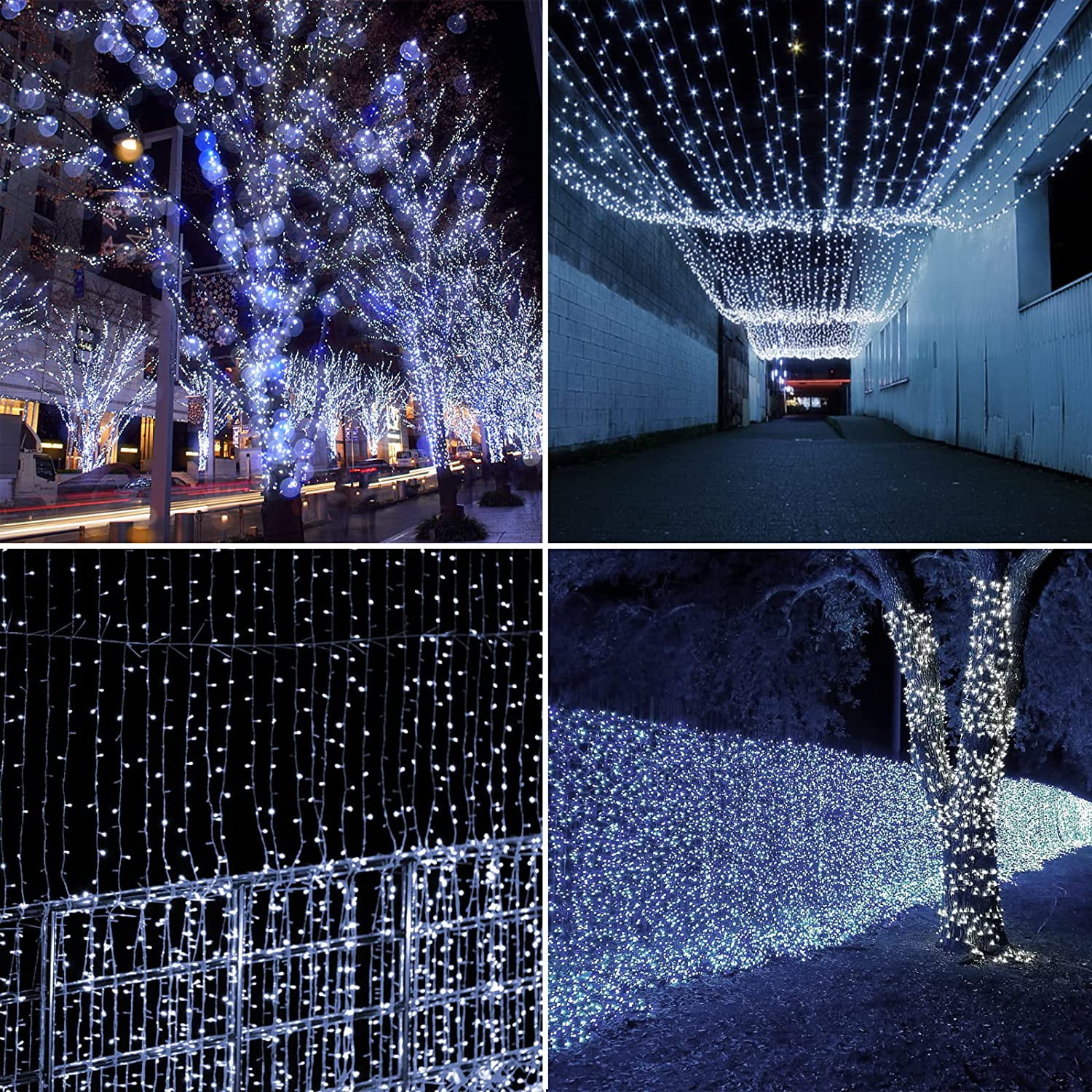 QZYL 410 FT Christmas Lights Outdoor, 1000 LED Long Blue Christmas Lights  Decorations, Waterproof Christmas Tree Lights, Remote Control Christmas  Fairy Lights for Garden Patio Holiday Christmas Decor 