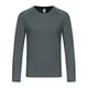 thumbnail image 2 of pstuiky manga larga para hombre, Camisa deportiva de manga larga raglán con cuello redondo, transpirable y elástica, de color liso, para hombre salir tops xxxl, 2 of 9