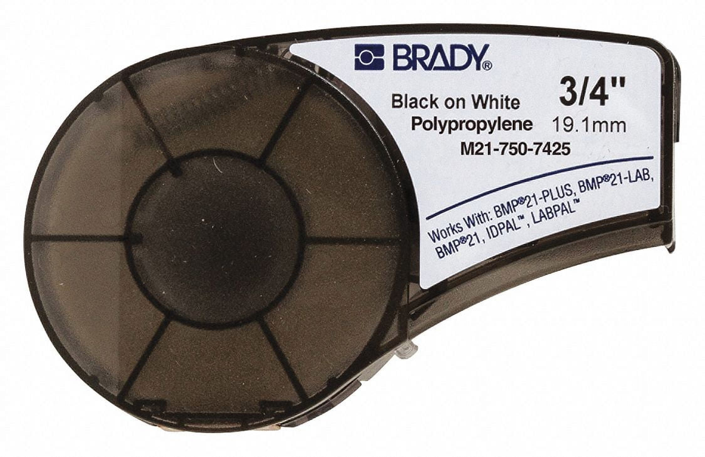 Brady Authentic (M21-750-595-WT) All-Weather Vinyl Label for  
