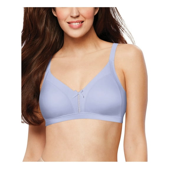 BALI Intimates Purple Adjustable Straps Moisture Wicking Provides Light Lift Wireless 40D
