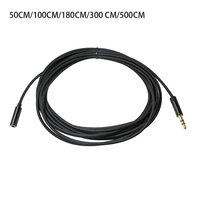 Computer Laptop Phone Tablet Portable Audio Extension Cable 3.5mm Male to Female Adapter Conversion Connector Sound Equipment 3 Meters
