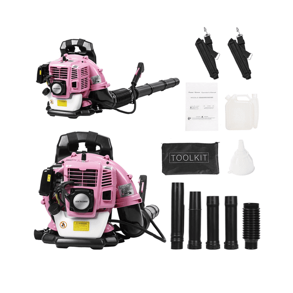 Backpack Leaf Blower, 2 Stroke Engine 550 CFM Air Volume Tank Leaf Blower 52CC Gas Powered Blowers Snow Blower for Lawn Care Road Cleaning