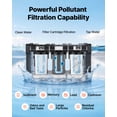 thumbnail image 3 of VEVOR RV Water Filter System, 5-Micron 3 Stage Premium RV Water Filtration System with Three Cartridges and 3/4" Fitting for RVs & Campers, Reduces Sediment, 3 of 9