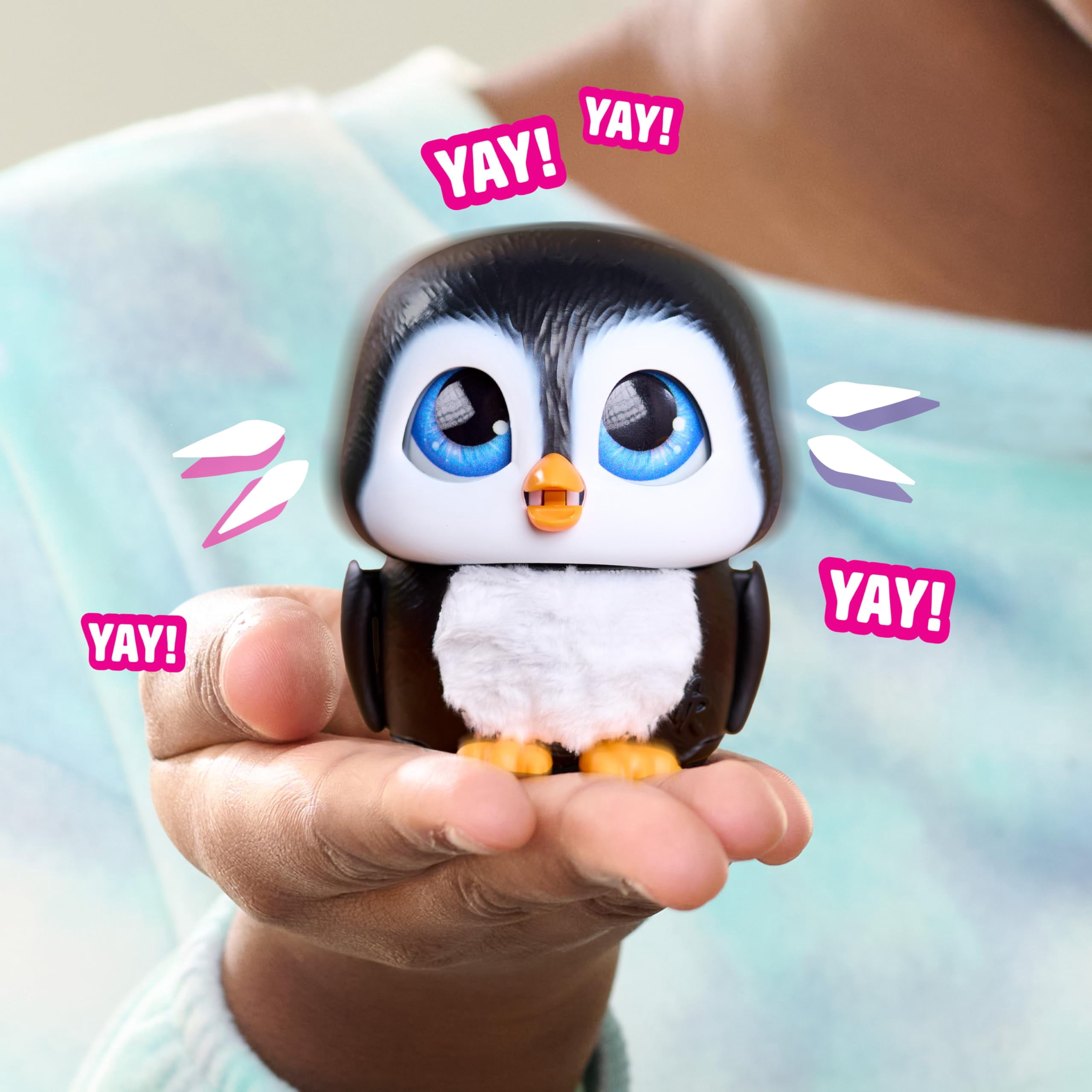 Peluche Shivers le pingouin de FurReal, jouet interactif mesurant 9 cm de haut, jouets pour enfants de 4 ans et plus par Just Play