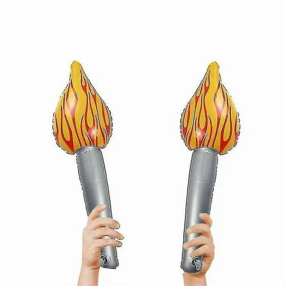 Inflatable Torch Stick Flame Flashlights Olympic Competition Props Stick