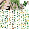 thumbnail image 1 of Kripyery 1 Sheet Nail Sticker Ultra Thin DIY Nails Art Supplies Green Leaves Owl Hats Manicure Slider for Nail Salon, 1 of 8