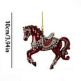 thumbnail image 4 of Horse Keepsake Ornament, Unique Horse Gift, Holiday Horse Decoration, Horse Ornament for Tree, Decorative Acrylic Ornament, Horse Lover Ornament, Sparkling Decoration Horse, 4 of 7