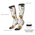 thumbnail image 4 of Wukai Hand Drawn Animals for Contrast Color Stockings, Sports Fitness Adult Long Socks, Unisex, 4 of 6