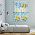 thumbnail image 6 of Lemon in Water Kitchen Curtains Valances and Tiers Set of 3 Watercolor Lake Tier Curtains and Valance with Rod Pocket for Small Windows, 27.5"x36", 6 of 9