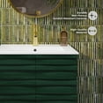 thumbnail image 4 of Cascade 24" Freestanding Bathroom Vanity in Green Oak with Sink Top, 4 of 12
