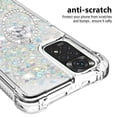 thumbnail image 3 of Funda para Xiaomi Redmi Note 11 4G/Note 11S 4G con Brillo Líquido Flotante, Purpurina, Parachoques y Anillo Giratorio Soporte, 3 of 5
