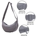 thumbnail image 3 of Bolso de hombro pequeño y moderno para mujer y hombre, tipo bolsito, informal, con correa ajustable, 3 of 5