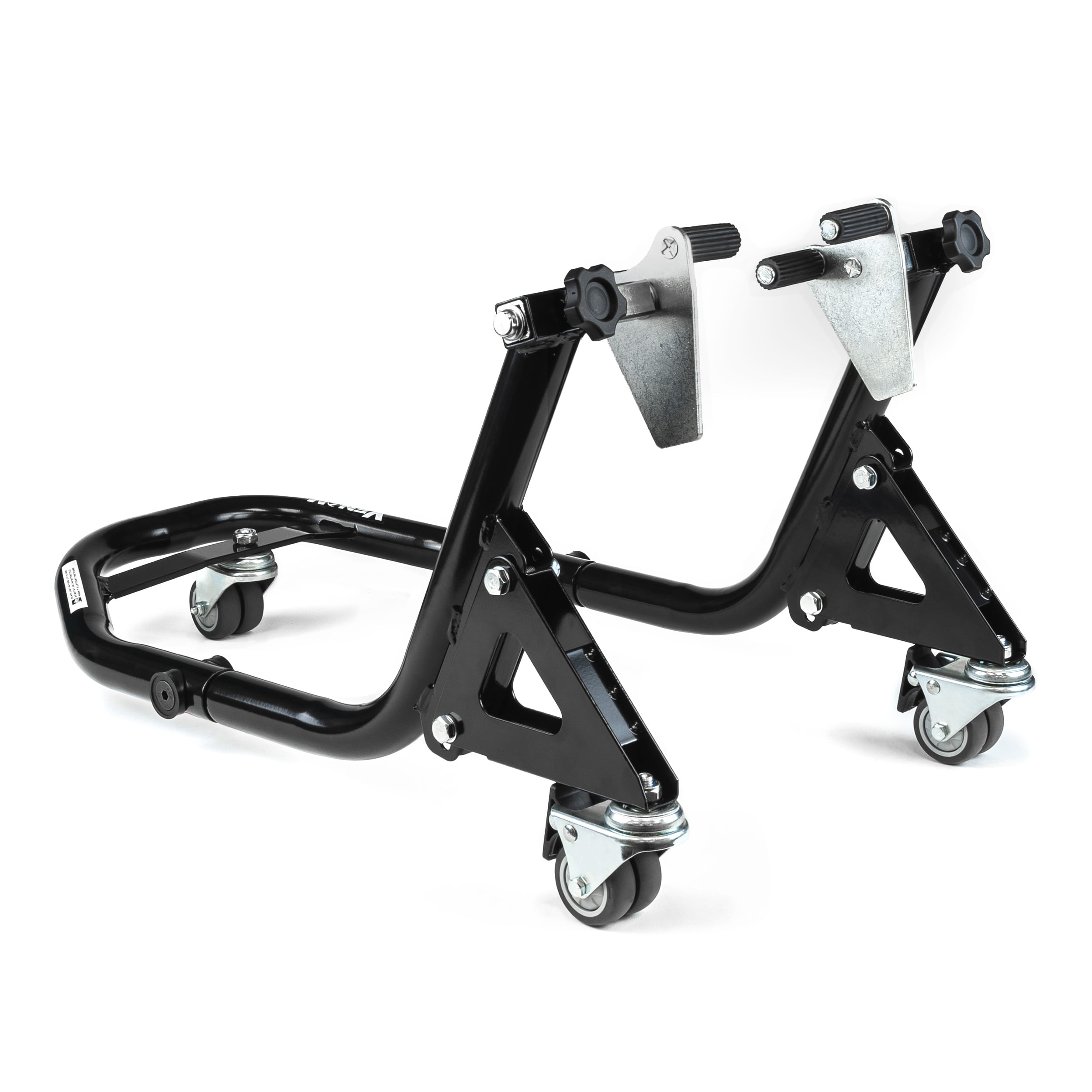 Venom Motorcycle Stand, Front Fork Attachments, Lift Stand with Dolly  Wheels, Black, Compatible with 2015-2022 KTM RC 390 