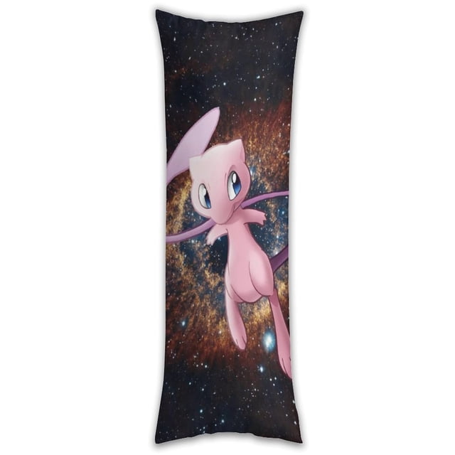 Funda de almohada Mewtwo de cuerpo entero, funda de almohada larga, almohada de compañero de juegos para niños, cojín de sofá, muebles para el hogar, decoraciones de cama de 20" x 54"