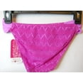 thumbnail image 3 of Hula Honey PINK LILAC Crochet Side-Tie Hipster Bikini Swim Bottom, US X-Small, 3 of 3