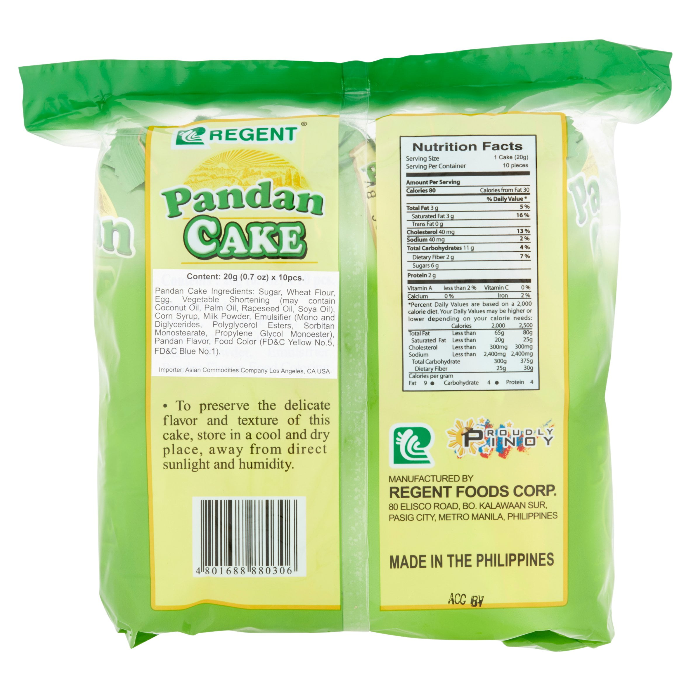 PANDAN CAKE - FRENCH E-AL PREMIUM PANDAN GÂTEAU