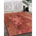 thumbnail image 3 of Ahgly Company Tapis d'Intérieur Lavables en Machine, Ronds, Transitionnels, Orange Vif, Ronds de 6 Pi, 3 of 7