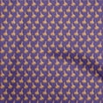 thumbnail image 1 of oneOone Silk Tabby Violet Fabric Onam Kathakali Craft Projects Decor Fabric Printed By The Yard 42 Inch Wide, 1 of 4