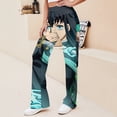 thumbnail image 3 of Demon Slayer Muichiro Tokito Women's Wide Leg Yoga Pant Comfy Loose Sweatpants High Waist Lounge Casual Athletic Pant Workout Joggers Pant, 3 of 8