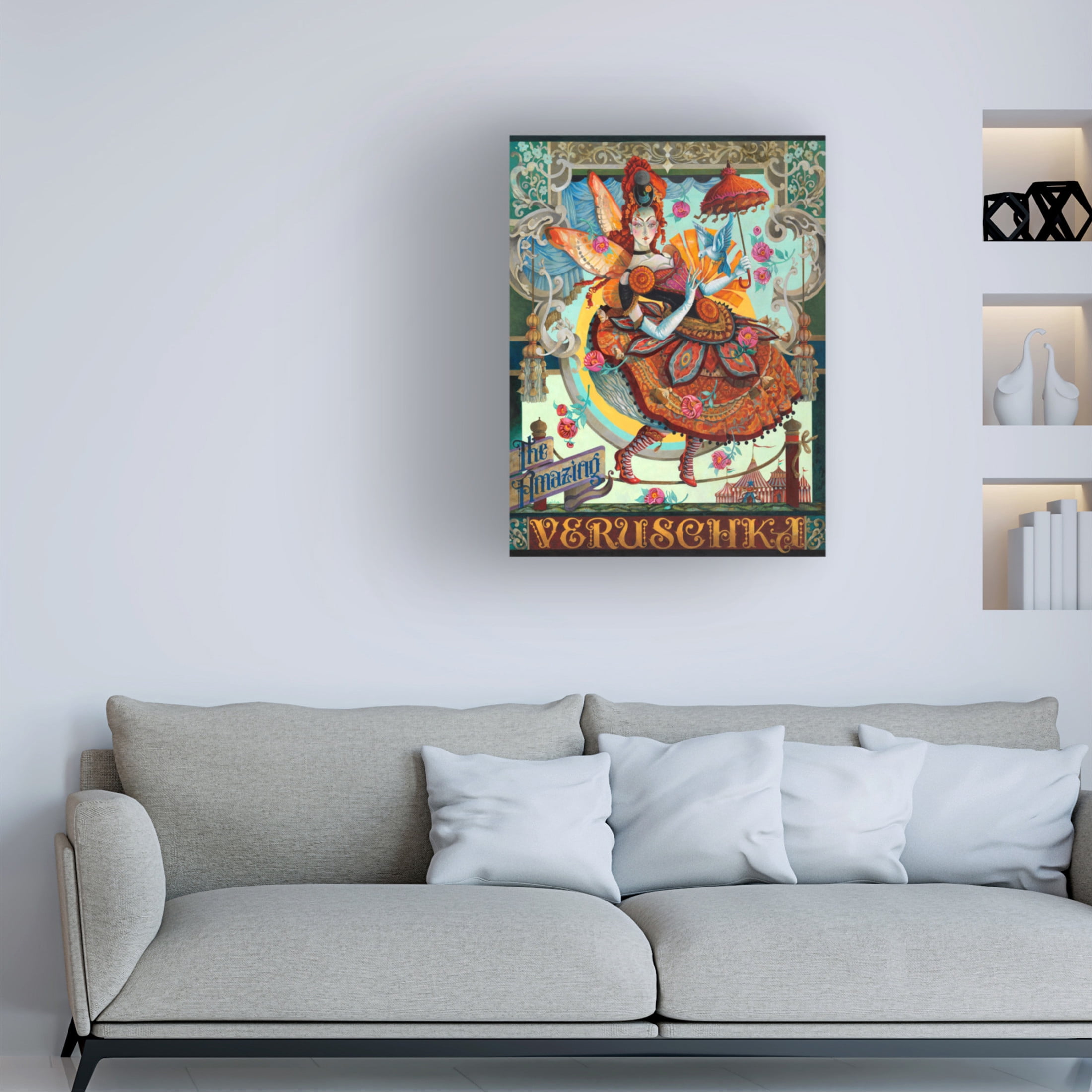 Canvas Wall Art - David Galchutt 'The Oversell' Wall Art for Living Room, Bedroom, or Office Décor by Trademark Fine Art - 14 x 19 Inches