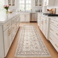 thumbnail image 4 of Rugs for Living Room Area Rug Carpet x Vintage Living Room Rugs for Bedrooms Machine Washable Rug for Dining Room Nusery Floral Distressed Grey Rug, 4 of 7