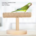 thumbnail image 4 of Support de cage à oiseaux en bois, plateforme d'entraînement pour oiseaux, aire de jeux, accessoires pour oiseaux, jouets, 4 of 4