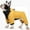 Yellow, variant on HQREA Medium Small Dog Coat Full Body Waterproof Winter Puppy Outdoor Jacket Thick Pet Jumpsuit Snowsuit