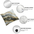 thumbnail image 4 of Acheng Black and Gold Marble Abstract Throw Pillow Covers Set of 2 Decorative Black Grey Pillow Cases Cushion Covers for Sofa Couch Car Bedroom Home Decor White, 4 of 6