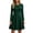 Green, variant on ZHYou Women Long Sleeves A-Line Mini Dresses Crew Neck Flowy High Waist Flare Swing Dresses for Big Women,Wine,Size M