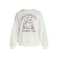 thumbnail image 5 of Delusions Consume Me Women's Cat Graphic Sweatshirt with Long Sleeves, Sizes XXS-XXL, 5 of 5
