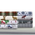 thumbnail image 2 of Cozy Flannel Novelty and Holiday Printed Extra Deep Pocket Sheet Set, 2 of 5