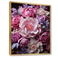 thumbnail image 2 of Designart "Peonies In Asian Painting V" Asian Floater Framed Canvas Art Print, 2 of 7