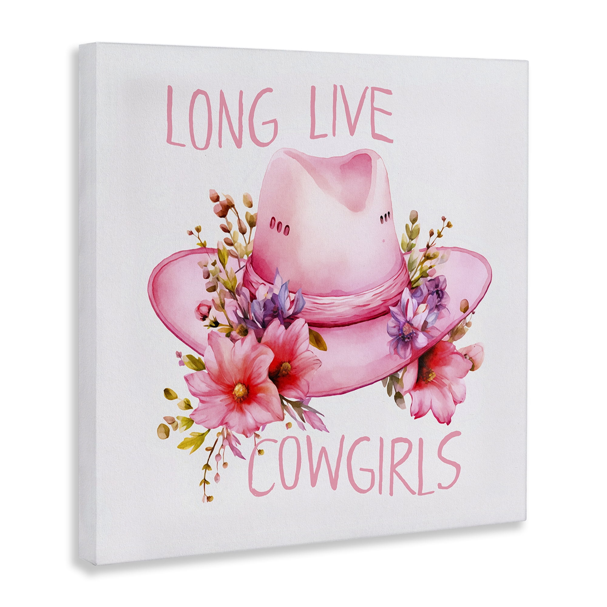 Stupell Industries Long Live Cowgirls Plants & Flowers Painting Wrapped Canvas Art Print Wall Art, 36 x 36