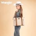 thumbnail image 3 of Wrangler Distressed Tote Bag for Women Western Purse Multi Pockets Handbags and Shoulder Bag, Beige, 3 of 6