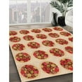 thumbnail image 3 of Ahgly Company Machine Washable Indoor Square Transitional Lava Red Area Rugs, 4' Square, 3 of 7
