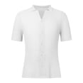 thumbnail image 5 of Playeras Negras Hombre Algodon Camisa De Playa De Verano Para Hombre Camisas Elegantes Camisas De Manga Corta Casuales Con Botones Camisas De Punto De Playa, 5 of 5