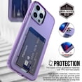 thumbnail image 2 of For  13 Card Case  Protective Shockproof TPU Slim Wallet Case with Card Holder, 2 of 9