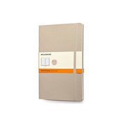 Moleskine Classic Coloured Notebook, Large, Ruled, Khaki Beige, Soft Cover (5