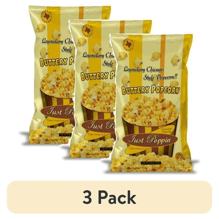 (3 pack) Just Poppin Buttery Butter Popcorn