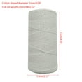 thumbnail image 5 of Cotton Wrap Yarn White 1mm Weaving Loom Rug Blankets Rugs Crafts for Mother Grandmother Handwoven Crafts Accessory Tol, 5 of 7