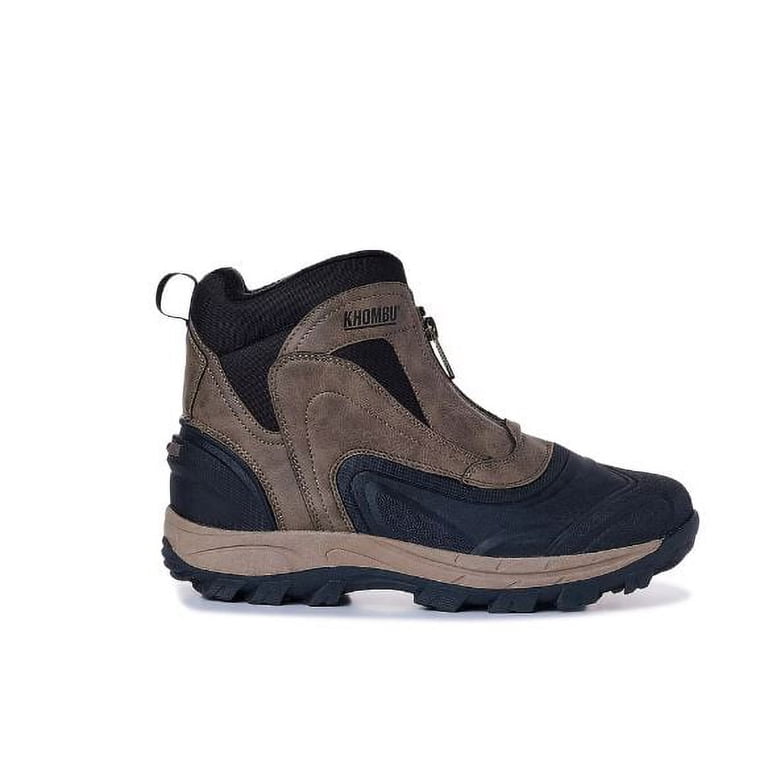 Khombu Mens Cold Weather Boots with Front Zipper Closure  display picture 2