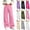 Pink, variant on Spazoro Girls Wide Leg Sweatpants with Pockets, Warm Ruffled Waistband Solid Color Pull On Loose Fit Baggy Trousers Fall Winter Casual Bottoms Pink Size 7-8