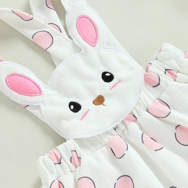 Newborn Baby Girl Easter Outfit My First Easter Romper Rabbit  Suspender Skirt Headband Clothes Set (Easter-Pink, 0-3 Months): Clothing,  Shoes & Jewelry