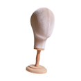 thumbnail image 4 of Cabeza de maniquí, soporte de exhibición de postizos, mesa portátil, base de madera multiusos para salón, barbería, formación de peluqueros, hogar. beige, 4 of 9