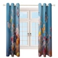 thumbnail image 3 of Watercolor Butterfly Blackout Curtains for Bedroom Curtains Insulated Room Darkening Window Drapes for Living Room, 3 of 7