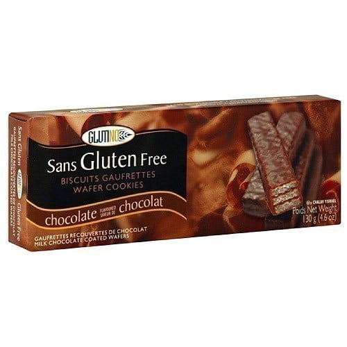 Glutino Milk Chocolate Coated Wafer Cookies, 4.6 oz (Pack of 12