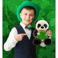 thumbnail image 6 of DolliBu Super Soft Sitting Panda Stuffed Animal with Green Plush Shamrock, Cute Green Shamrock Plush, Fun St Patricks Day Stuffed Animal Panda, Good Luck St Patricks Day Toys for Kids, Baby - 9 Inch, 6 of 7